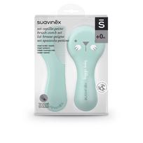 Šepetys ir šukos kūdikiams Suavinex Brush-Comb Set, 0 mėn., mėlyna sp.
