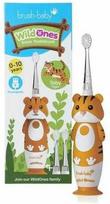 Elektrinis dantų šepetėlis Brush-baby WildOnes Tiger, balta sp./oranžinė sp.