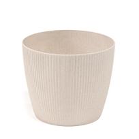 Gėlių vazonas Lamela Jumper 873-05, plastikinis, 30 cm x 30 cm, Ø 30 cm, balta sp.