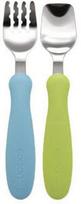 Stalo įrankiai Edison Mama Fork & Spoon Set KJ2834, 18 mėn., nerūdijantysis plienas/polipropilenas (pp), mėlyna sp./žalia sp.