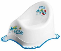 Naktipuodis Maltex Smurfs, polipropilenas (pp), mėlyna sp./balta sp., 22.5 cm x 35.5 cm x 30 cm