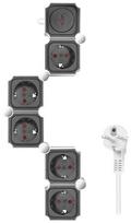 Buitinis ilgintuvas Logilink LPS277, 1.5 mm², 1.5 m, IP20, 5 lizdų, su jungikliu