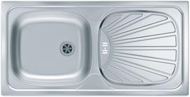 Virtuvinė plautuvė Alveus Basic 80 Decor, nerūdijantysis plienas, 43.5 cm x 86 cm x 14.5 cm, chromo sp.