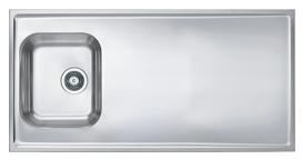 Virtuvinė plautuvė Alveus Classic Pro 90 Sat, nerūdijantysis plienas, 60 cm x 120 cm x 19 cm, chromo sp.