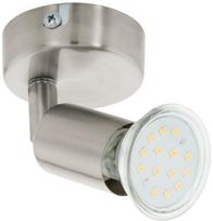 Šviestuvas lubų ir sienų Eglo Buzz Spot 92595, GU10, 3000 °K, 1 x 2.8 W, satino nikelio sp.