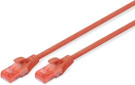 Tinklo kabelis Digitus CAT 6 U/UTP DK-1612-050/R RJ-45, RJ-45, 5 m, raudona sp.