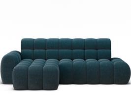 Kampinė sofa Ceedro, mėlyna sp., kairinė, 165 x 283 cm x 98 cm