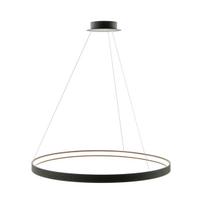 Šviestuvas lubų Zuma Line Circle LA0722/1-BK, LED, 3000 °K, 1 x 70 W, juoda sp. / juoda sp.