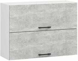 Pakabinama virtuvės spintelė Akord Oliwia W80, balta sp./pilka sp., 80 cm x 30 cm x 58 cm