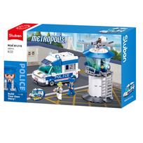 Konstruktorius Sluban Police Metropolis M38-B1218, įvairių spalvų