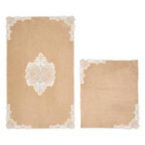 Vonios kilimėlių rinkinys Foutastic cot-klzt5-32, šviesiai ruda sp., 100 cm x 60 cm