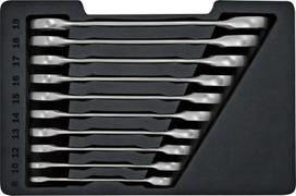 Dvipusių žiedinių veržliarakčių rinkinys Bosch 1600A02AU0, 8 - 19 mm, 10 vnt.