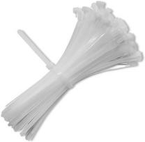 Kabelių dėtuvė Qoltec Reusable Self-Locking Cable Ties, 300 x 7.2 mm, 100 vnt., balta sp.