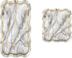 Vonios kilimėlių rinkinys Foutastic 21018915GR, pilka sp., 100 cm x 60 cm
