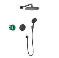 Dušo komplektas su maišytuvu Hansgrohe Croma 280, juoda sp.