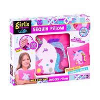 Siuvimo rinkinys, vienaragis Girls Creator Sequin Pillow ZA3213, rožinė sp.