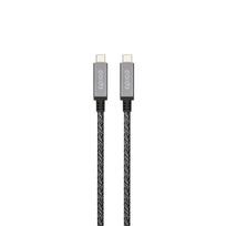 Laidas Epico Thunderbolt 100W, USB-C, 150 cm, pilka sp., 100 W