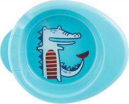 Dubenėlis Chicco Warmu Plate, 6+ mėn., plastikas/silikonas, mėlyna sp.