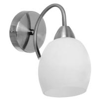 Šviestuvas sieninis Spot-Light Pisa, E27, 1 x 60 W, balta sp. / satinas, 12 x 14 cm