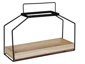 Žvakidė Splendid Fanos DR-M-FANOS-33-CZA, medžio drožlių plokštė (mdp)/metalas, 24 cm, ruda sp./juoda sp.