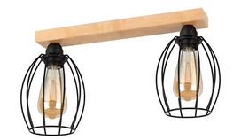 Šviestuvas lubų Spot-Light Carlo, E27, 2 x 60 W, juoda sp.