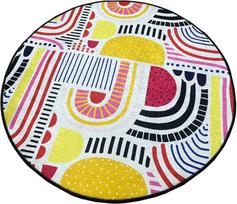 Vonios grindų kilimėlis Foutastic Perido 510CHL1154, įvairių spalvų, 160 cm x 160 cm
