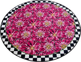 Vonios grindų kilimėlis Foutastic Habena 359CHL4891, įvairių spalvų, 100 cm x 100 cm, Ø 100 cm