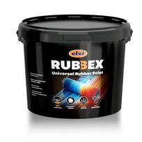 Akriliniai gumos pagrindo dažai Rubbex, juoda sp., 3.5 kg