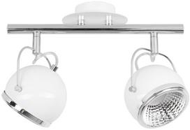 Šviestuvas nukreipiamasis Britop Ball, GU10, 2 x 6 W, balta sp./chromo sp.
