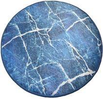 Vonios grindų kilimėlis Foutastic Denim 359CHL4129, mėlyna sp./balta sp., 100 cm x 100 cm, Ø 100 cm