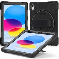 Planšetinių kompiuterių dėklas Estuff Defender Case for iPad 10.9" 2022, juoda sp., 10.9"