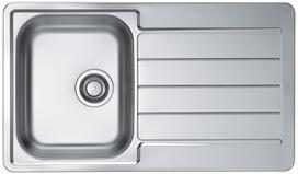 Virtuvinė plautuvė Alveus Line 20, nerūdijantysis plienas, 86 cm x 50 cm x 16 cm, sidabro sp.
