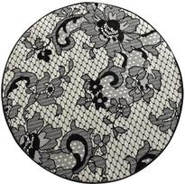 Vonios grindų kilimėlis Foutastic Lace 359CHL1647, įvairių spalvų, 100 cm x 100 cm, Ø 100 cm