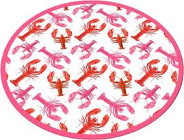 Vonios grindų kilimėlis Foutastic Homard 359CHL4842, įvairių spalvų, 120 cm x 120 cm, Ø 120 cm