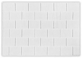 Vonios grindų kilimėlis Foutastic Tile 581CAN1531, balta sp., 80 cm x 50 cm