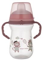 Puodelis su snapeliu Canpol Babies Bonjour Paris Spout FirstCup, 250 ml, 6+ mėn., plastikas/silikonas, rožinė sp.