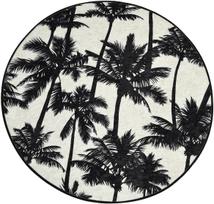 Vonios grindų kilimėlis Foutastic Palm 359CHL1669, įvairių spalvų, 100 cm x 100 cm, Ø 100 cm