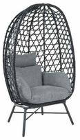 Lauko krėslas Homla Paraiso 241594, juoda sp./pilka sp., 67 cm x 85 cm x 144 cm
