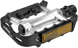 Pedalas Azimut Wellgo M20 PEDL205, aliuminis/plastikas/plienas, aliuminio sp./juoda sp., 2 vnt.