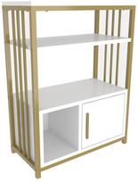 Pastatoma lentyna Kalune Design Letos 875ZNA4532, aukso sp./balta sp., 80 cm x 60 cm x 29.6 cm