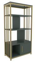 Pastatoma lentyna Kalune Design Valero 875ZNA4569, aukso sp./žalia sp., 120 cm x 60 cm x 29.6 cm