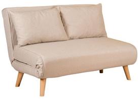 Sofa-lova Hanah Home Folde 2-Seat, kreminė sp., 120 x 80 cm x 42 cm