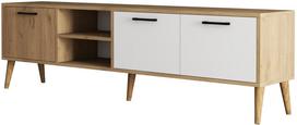 TV staliukas Kalune Design Exxen 1585, ąžuolo sp./balta sp., 35 cm x 180 cm x 53 cm