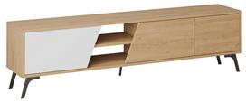 TV staliukas Kalune Design Fiona, ąžuolo sp./balta sp., 35.6 cm x 180 cm x 48 cm