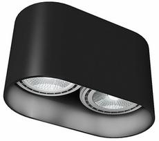 Šviestuvas lubų Nowodvorski Oval 9240, GU10, 2 x 75 W, juoda sp.