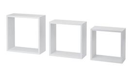 Lentynų komplektas Dolle Frame, balta, 30 x 30 x 11.7 cm, 3 vnt.