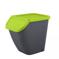 Šiukšliadėžė Branq Pelican, žalia sp./pilka sp., 23 l, 38 cm x 29.5 cm