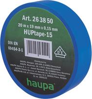 Elektros izoliacinė juosta Haupa HUPtape-15, mėlyna sp., 20 m