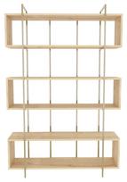 Pastatoma lentyna Kalune Design Bruti 875ZNA4511, aukso sp./ąžuolo sp., 180 cm x 29.6 cm x 120 cm