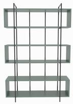 Pastatoma lentyna Kalune Design Bruti 875ZNA4514, juoda sp./žalia sp., 180 cm x 29.6 cm x 120 cm